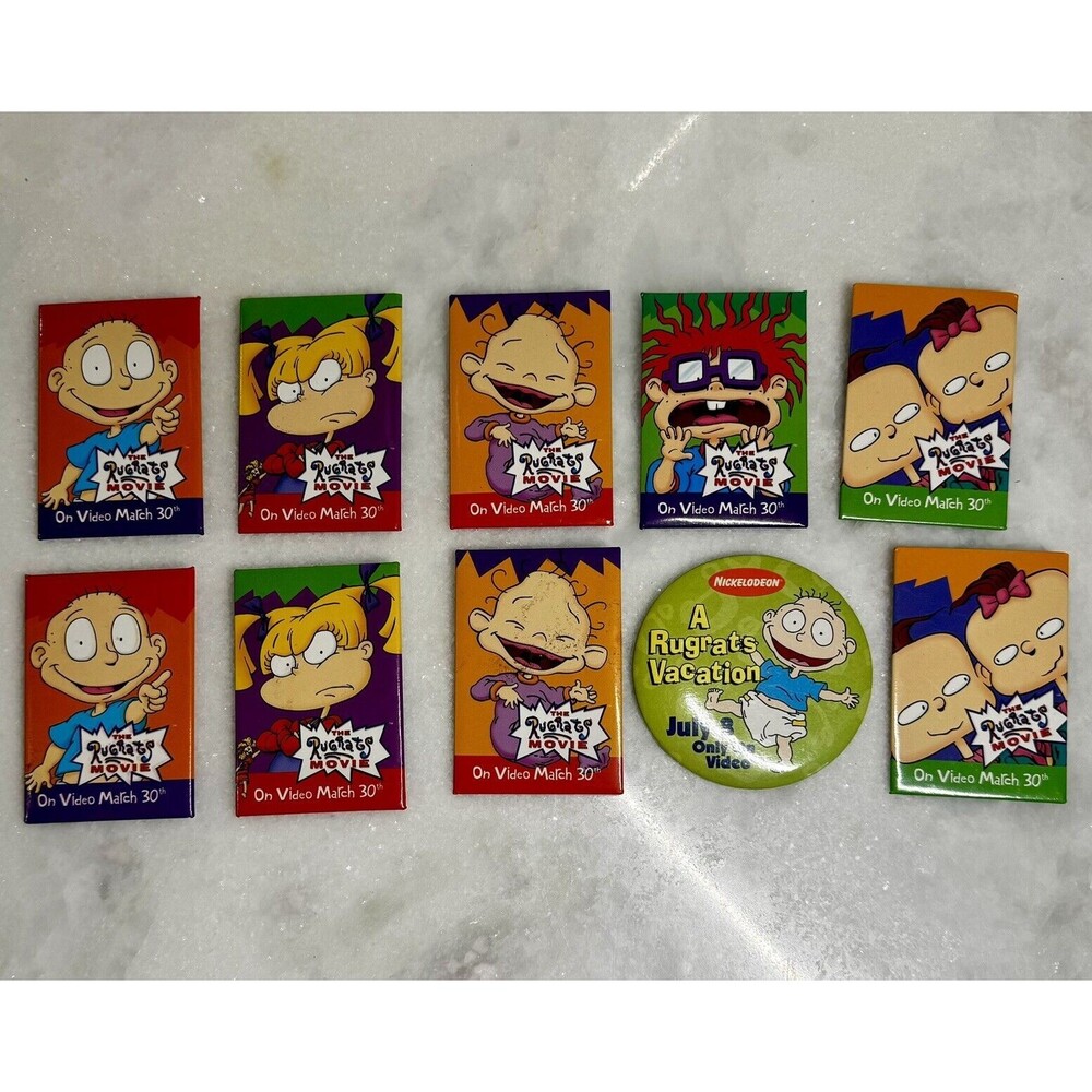 The Rugrats The Movie 1998 Nickelodeon Wal-Mart Pins Set of 10